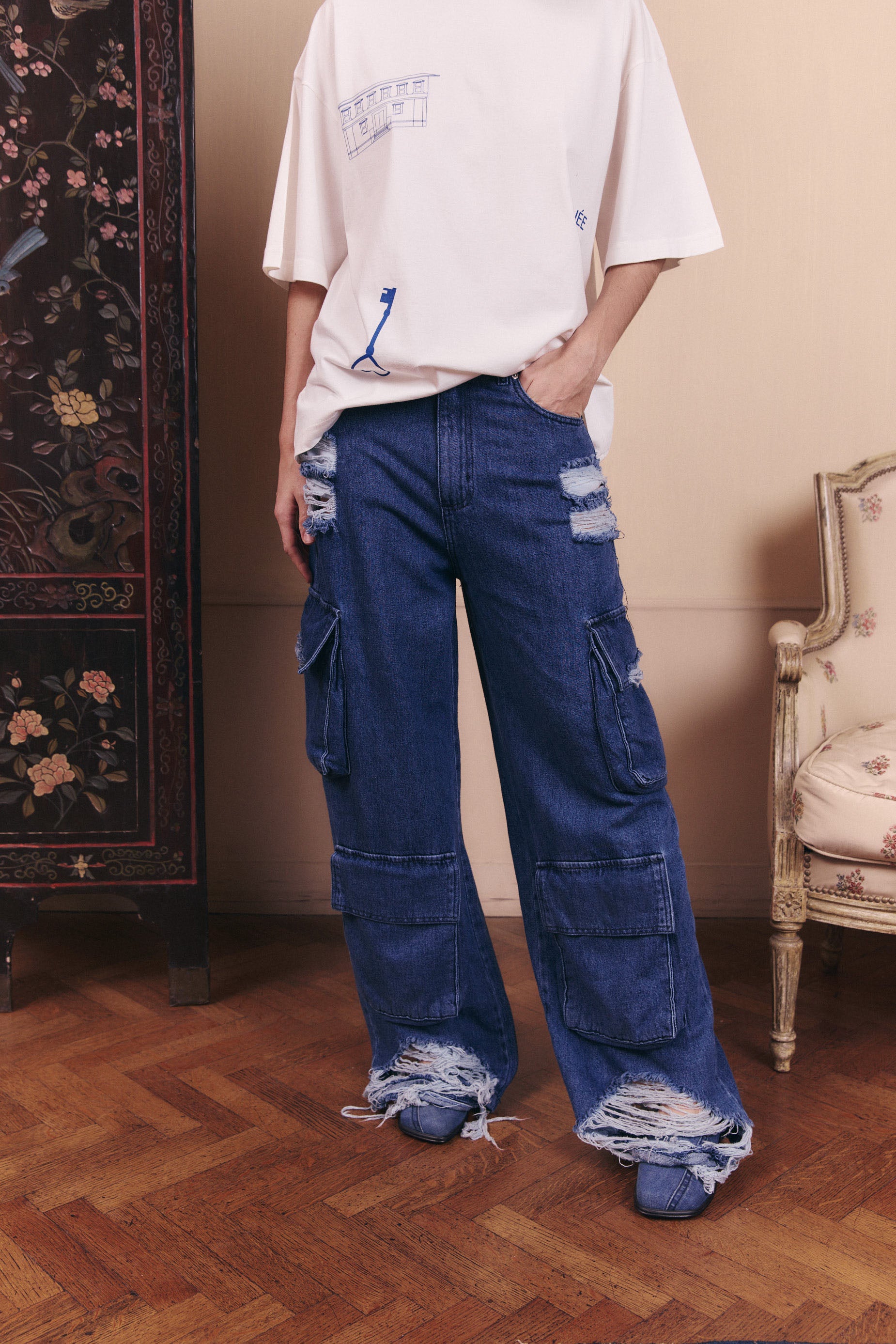 JEAN Nº20 TRASH - THE CARGO BLUE
