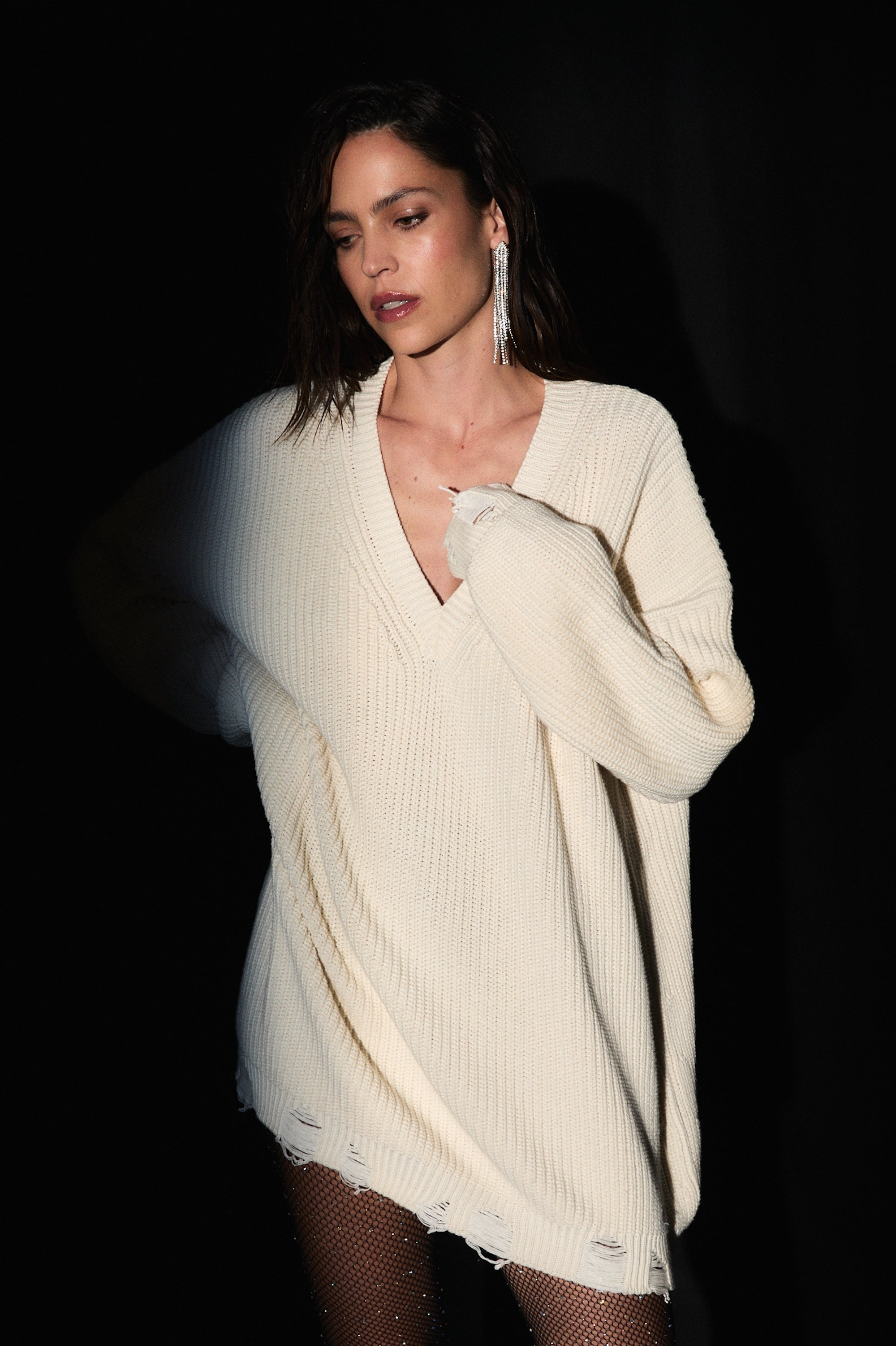 SWEATER HALO - OFF WHITE