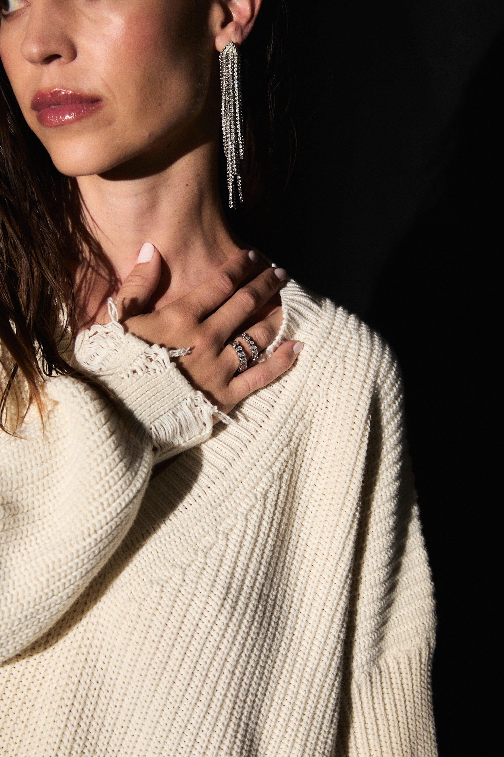 SWEATER HALO - OFF WHITE