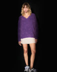 SWEATER FUKUI BATIK - VIOLET