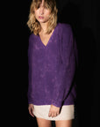 SWEATER FUKUI BATIK - VIOLET