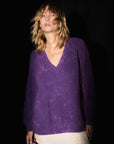 SWEATER FUKUI BATIK - VIOLET