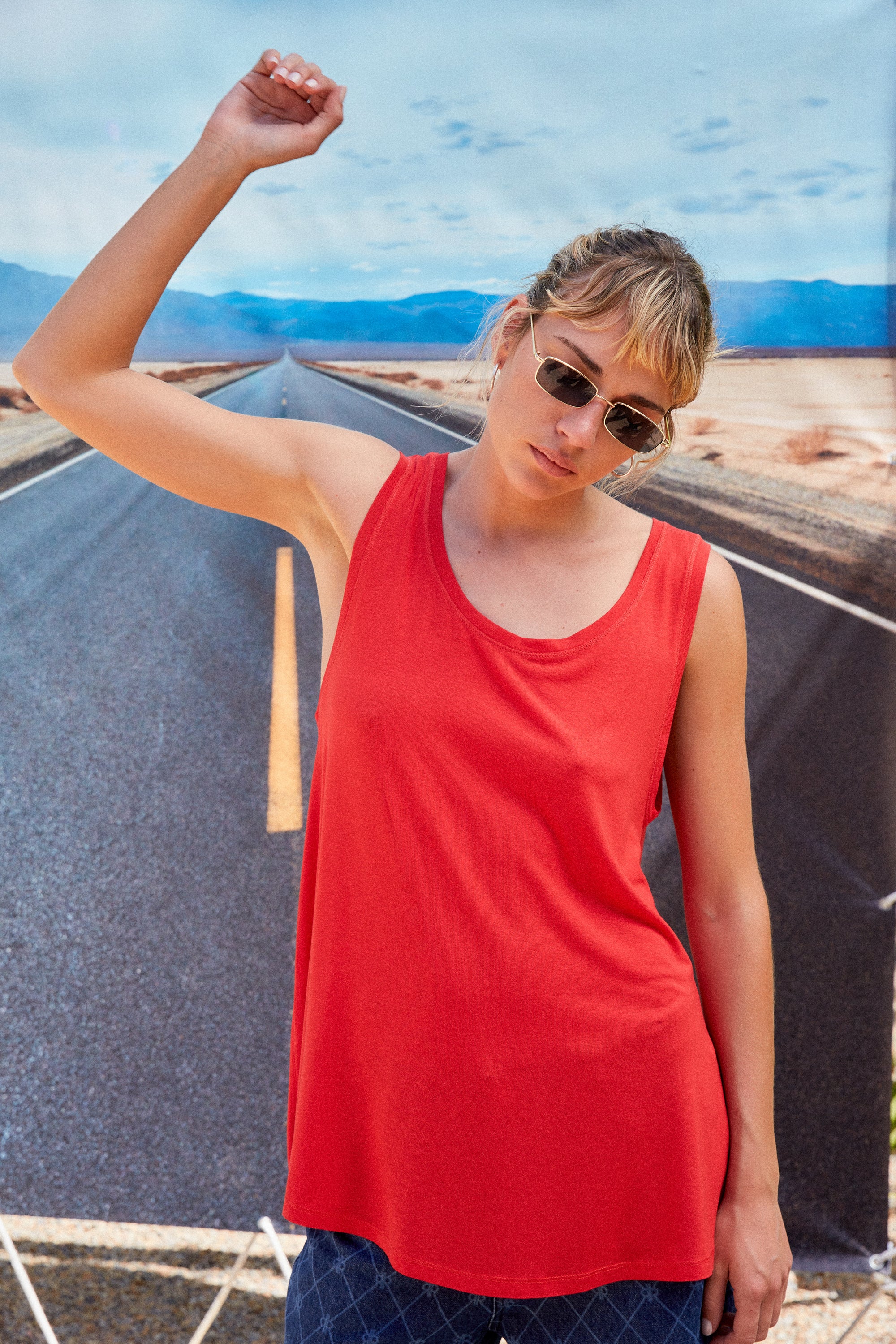 CAIRO TANK TOP - RED