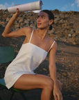 VESTIDO CORAL - OFF WHITE