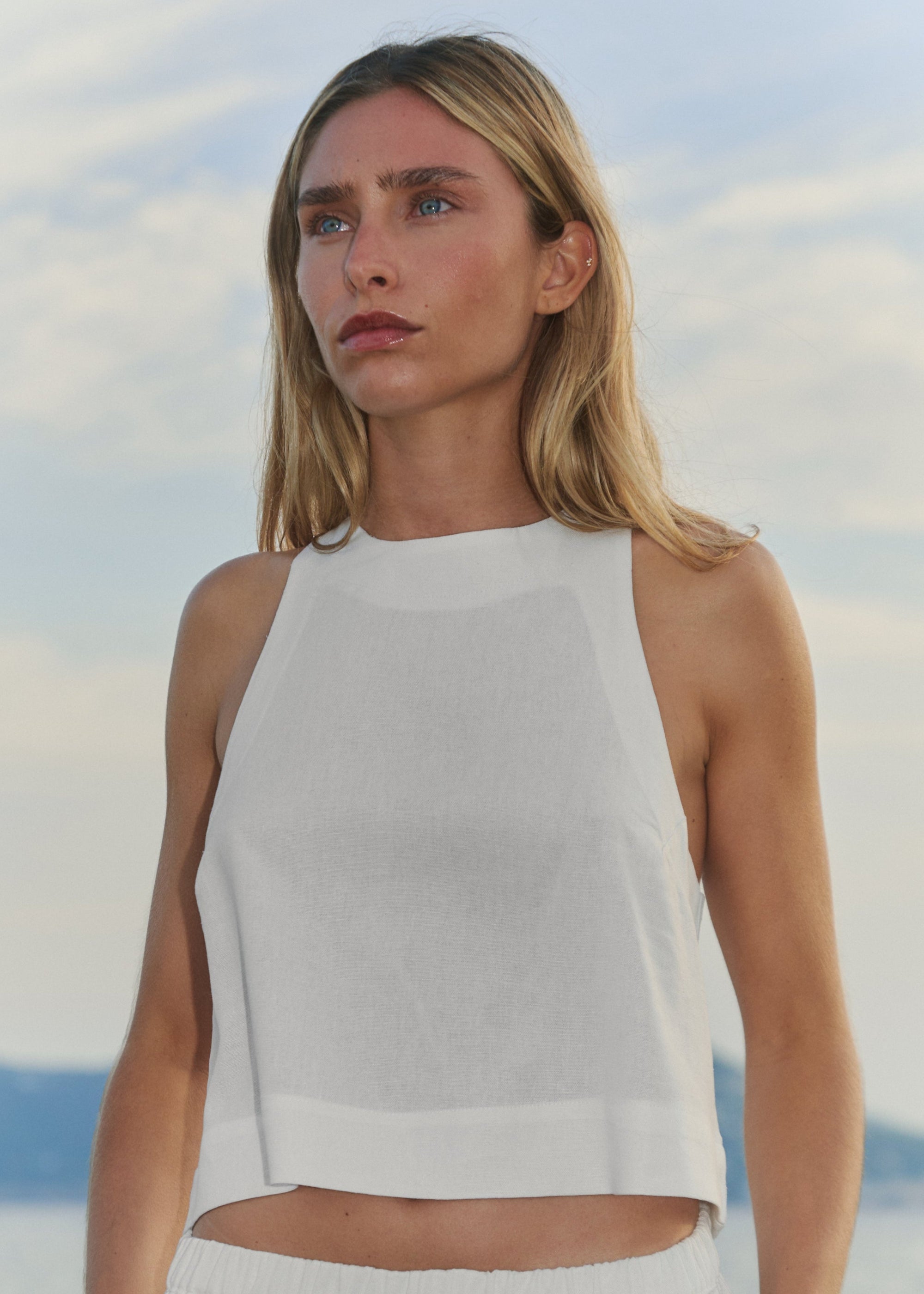 TOP REFLEJO - OFF WHITE