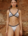 BIKINI SALVAJE - OFF WHITE & BLACK