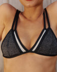 BIKINI PERLA - BLACK & SILVER