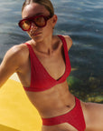 BIKINI HUELLA - RED & SILVER