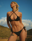 BIKINI ORILLA VELVET - BLACK