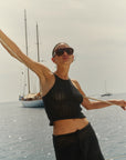 TOP DIAMANTE - BLACK