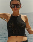 TOP DIAMANTE - BLACK