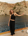 TOP DIAMANTE - BLACK