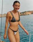 BIKINI PERLA - BLACK & SILVER