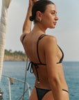 BIKINI PERLA - BLACK & SILVER
