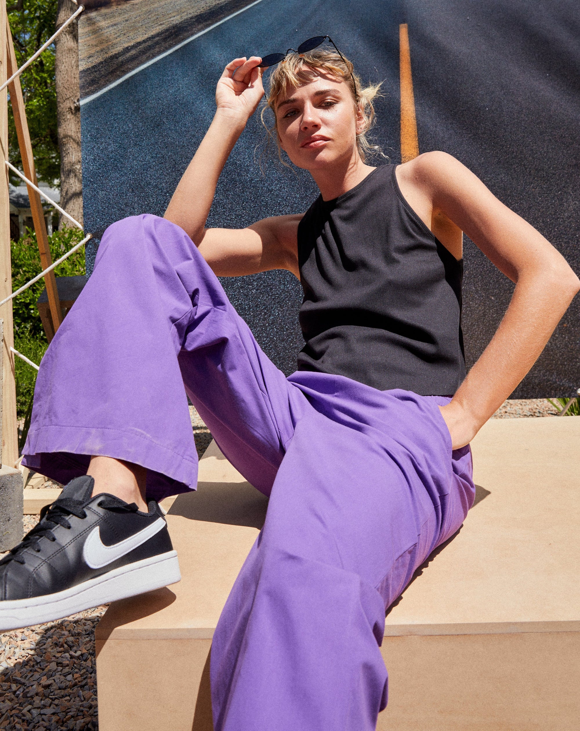 JACKIE TROUSERS - VIOLET