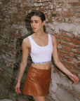 LOLA SKIRT - CAMEL