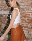 LOLA SKIRT - CAMEL