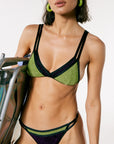 BIKINI CANNES - LIME & VIOLET