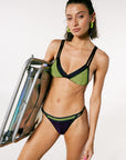 BIKINI CANNES - LIME & VIOLET